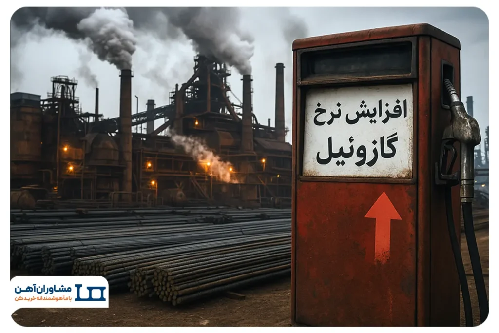 هشدار برای بازار فولاد افزایش قیمت گازوئیل